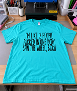 I'm 12 People In One Body Spin The Wheel Bitch T-Shirt