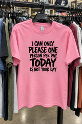 I Can Only Please One Person A Day Today Isn't Your Day T-Shirt
