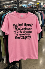 You Don't Like Me That's A Shame I'll Need Seconds To Recover T-Shirt