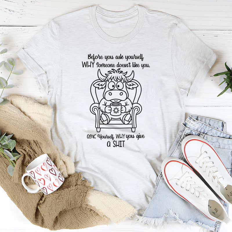 Before You Ask Yourself Why Someone Doesn’t Like You T-Shirt