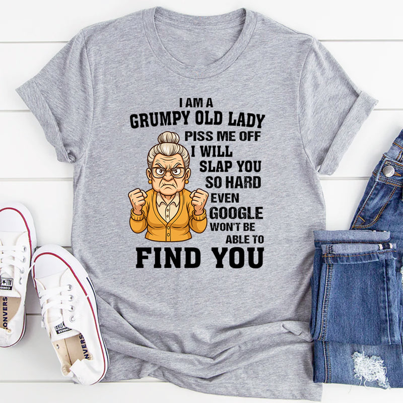 Grumpy Old Lady Warning T-Shirt