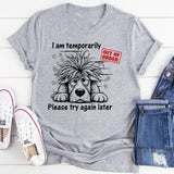 I Am Temporarily Out of Order, Please Try Again Later T-Shirt