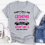 They Call Me Grandma Partner in Crime T-Shirt