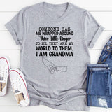 Someone Has Me Wrapped Around Their Little Finger To Me, They Are My World; To Them, I Am Grandma T-Shirt