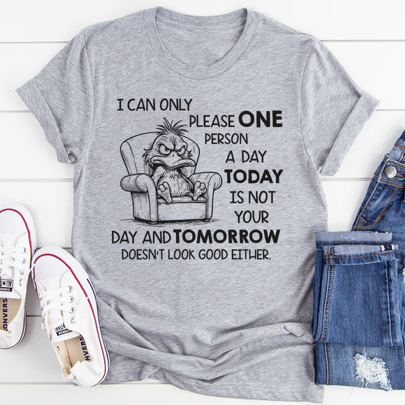 I Can Only Please One Person a Day Today Is Not Your Day T-Shirt