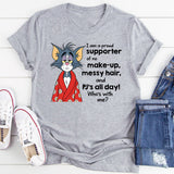 No Make-Up Messy Hair And Pj's All Day T-Shirt
