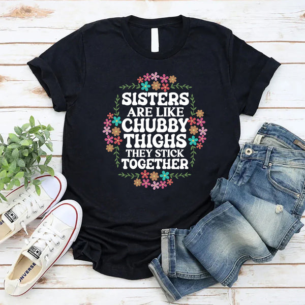Sisters Are Like Chubby Thighs They Stick Together T-Shirt