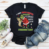 I Just Stole Santa’s Naughty List Ironically, It’s Almost Identical to My Friends’ List T-Shirt