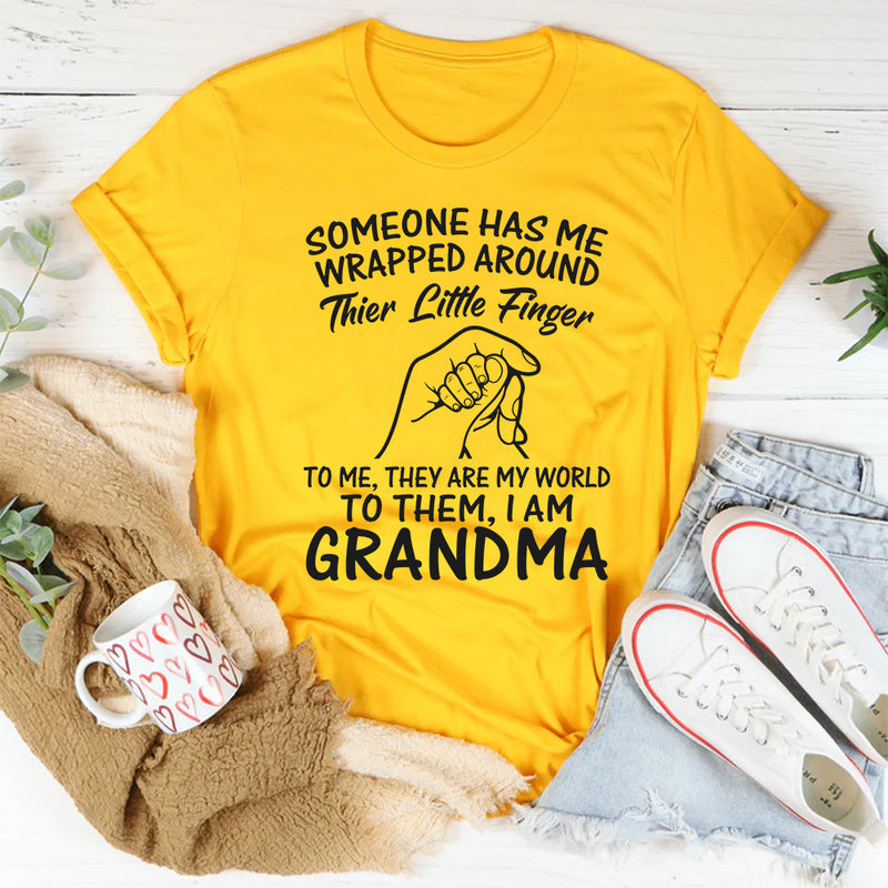 Someone Has Me Wrapped Around Their Little Finger Grandma T-Shirt