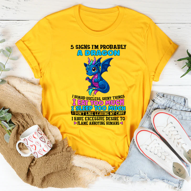 5 Signs I’m Probably A Dragon T-Shirt