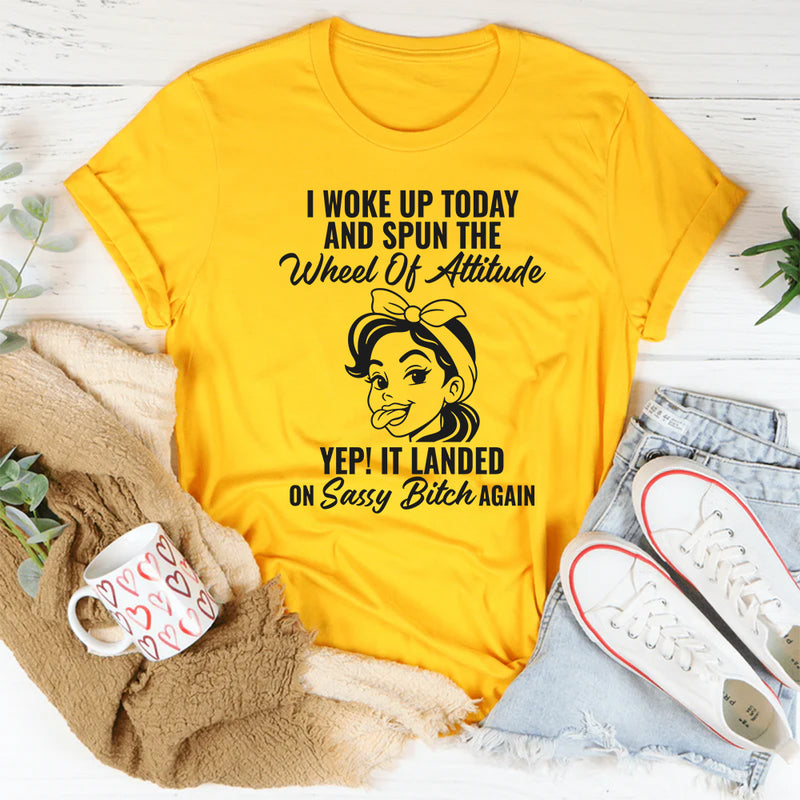 I Woke Up Today And Spun The Wheel Of Attitude T-Shirt