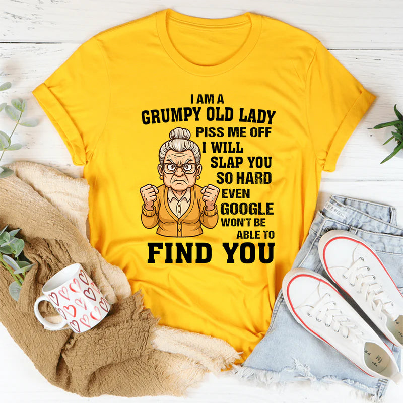 Grumpy Old Lady Warning T-Shirt
