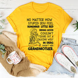 No Matter How Stupid You Feel, Remember Little Red Riding Hood T-Shirt