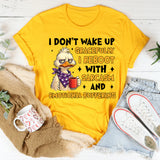 I Don’t Wake Up Gracefully I Reboot with Sarcasm and Emotional Buffering T-Shirt