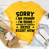 Sorry I Am Cranky I’m Going Through My Terrible Sixties Right Now T-Shirt