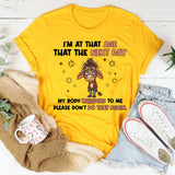 I’M AT THAT AGE WHERE THE NEXT DAY MY BODY WHISPERS TO ME: PLEASE DON’T DO THAT AGAIN T-Shirt