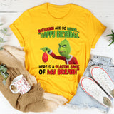Balloons Are So Weird ‘Happy Birthday, Here’s a Plastic Sack of My Breath T-Shirt