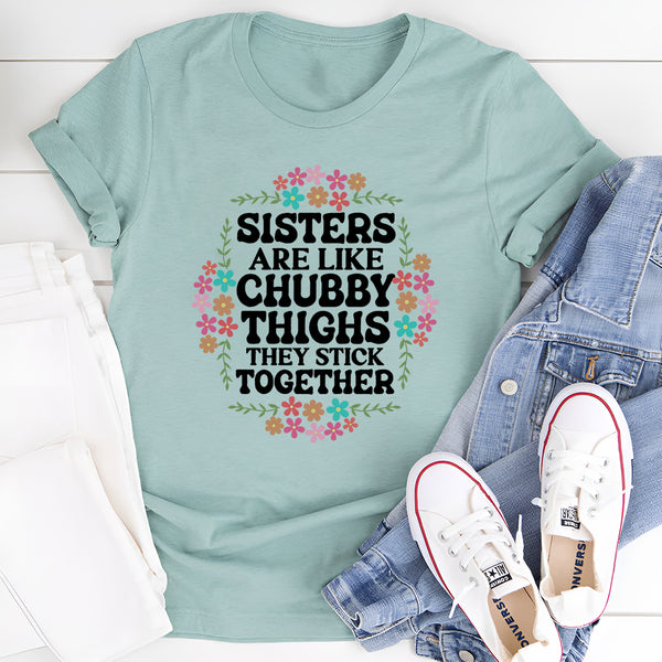 Sisters Are Like Chubby Thighs They Stick Together T-Shirt