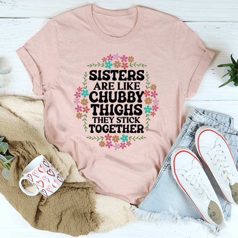 Sisters Are Like Chubby Thighs They Stick Together T-Shirt