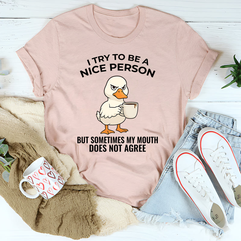 I Try To Be A Nice Person T-Shirt