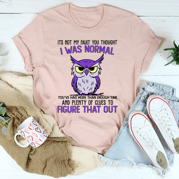 It's Not My Fault You Thought I Was Normal T-Shirt