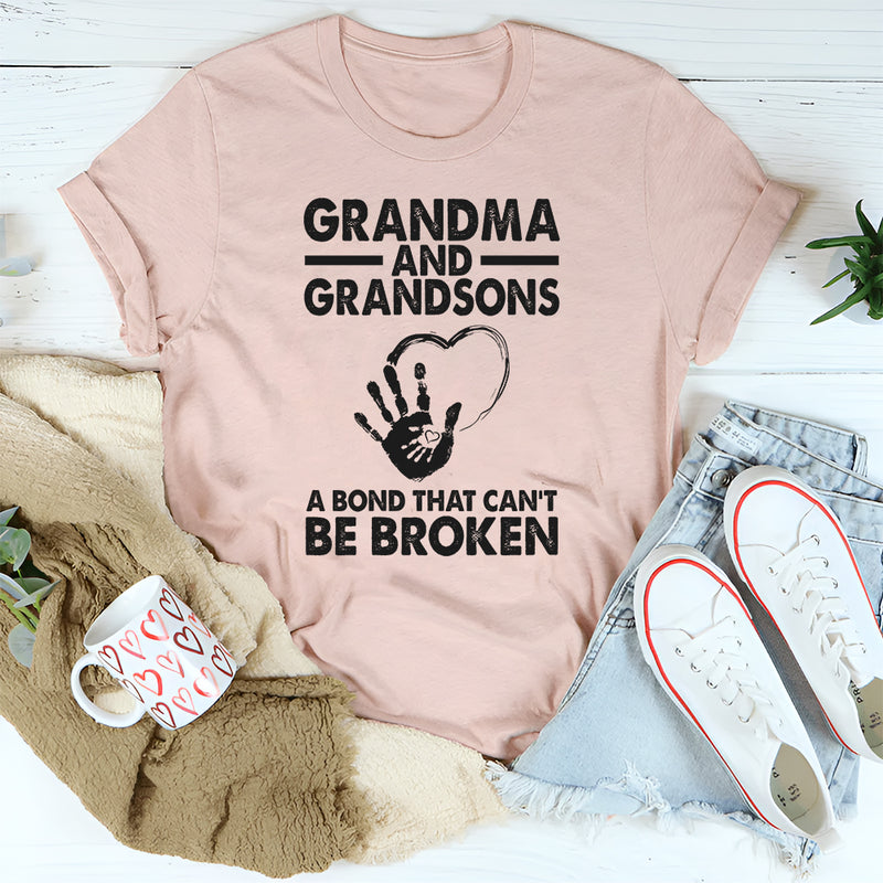 Grandma and Grandson a Bond That Can't Be Broken T-Shirt