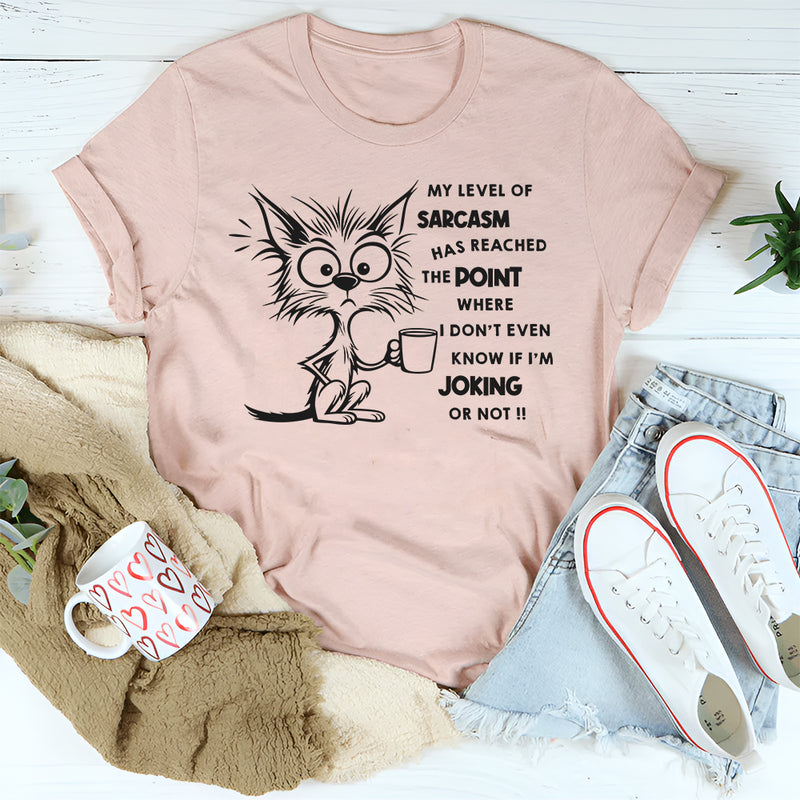My Level of Sarcasm Has Reached the Point T-Shirt