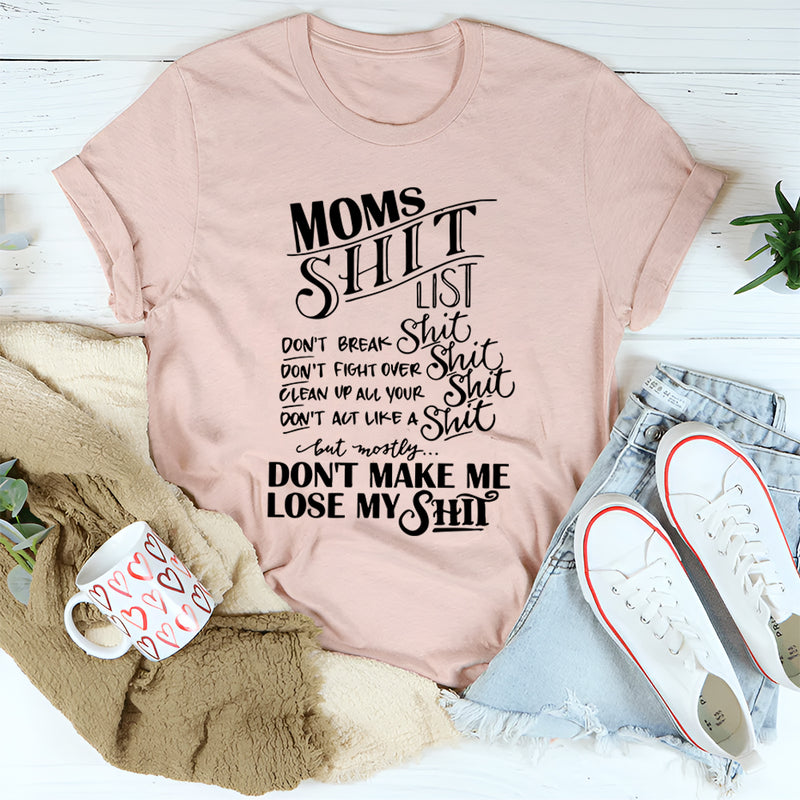 Mom's List T-Shirt
