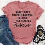 Short Girls Stopped Growing Because They Reached Perfection T-Shirt