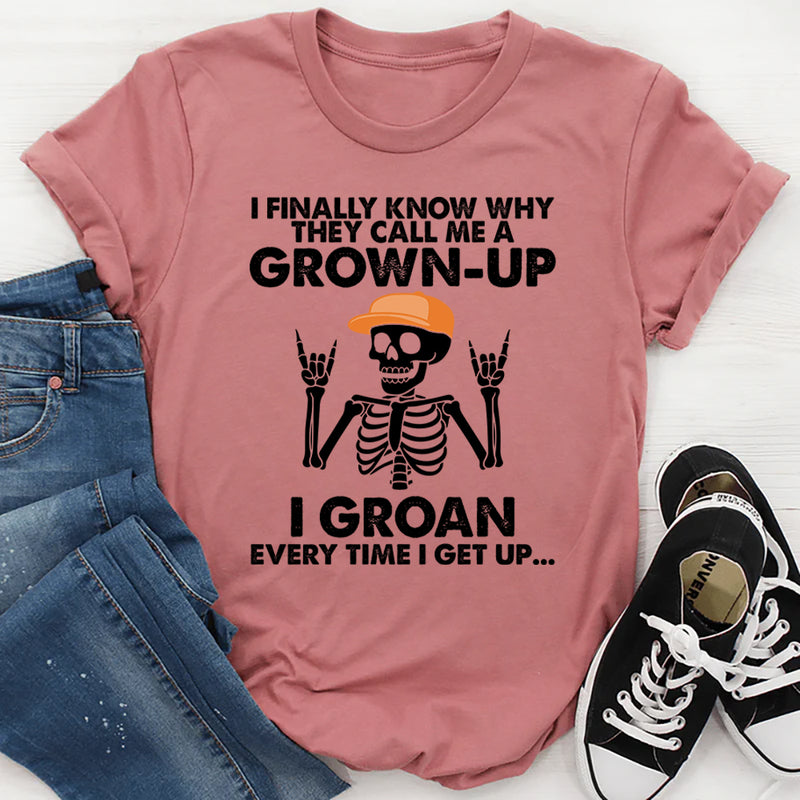 I Finally Know Why They Call Me A Grown Up T-Shirt