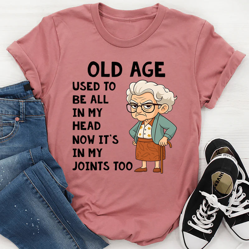 Old Age Used to Be All In My Head Now It's In My Joints Too T-Shirt