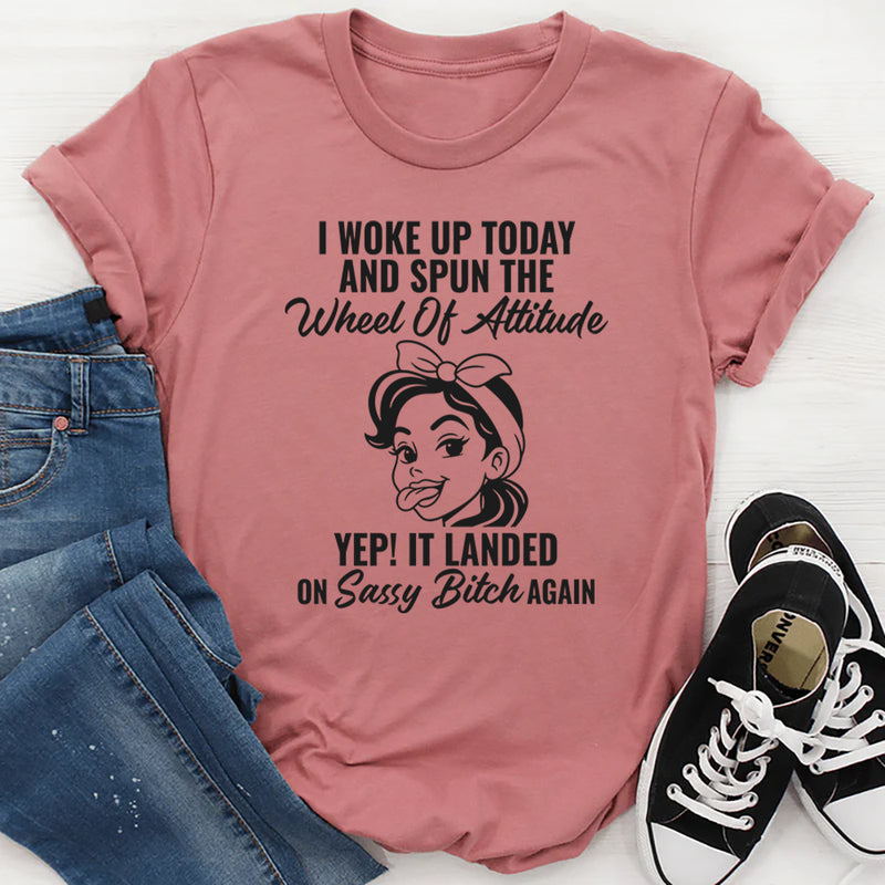 I Woke Up Today And Spun The Wheel Of Attitude T-Shirt