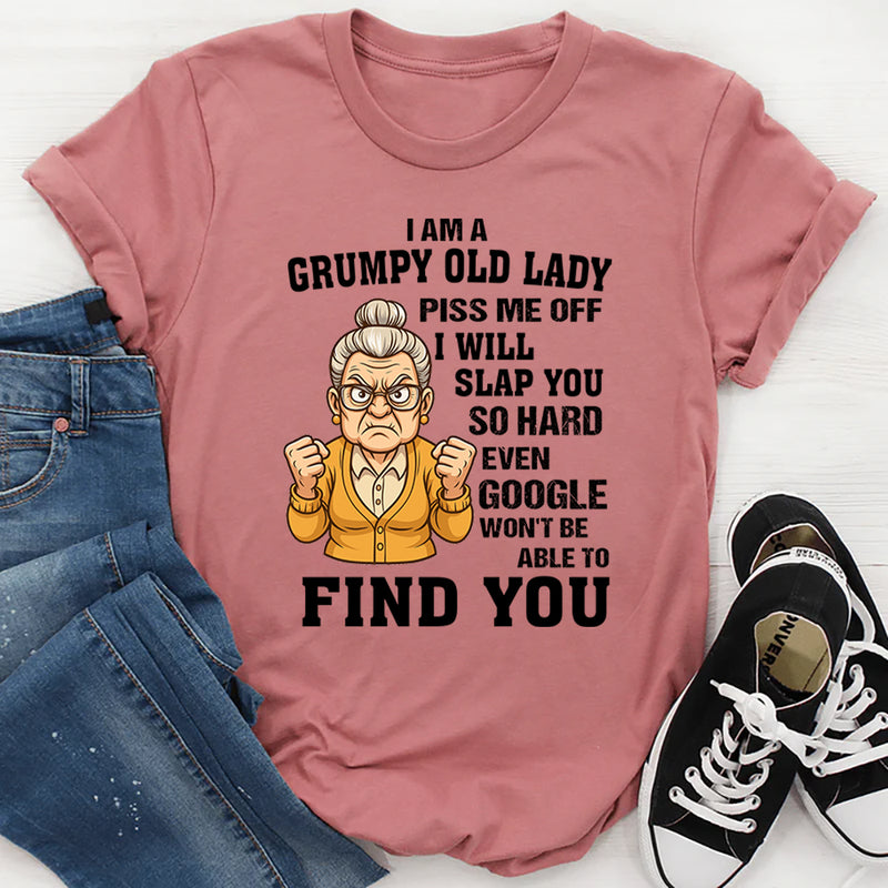 Grumpy Old Lady Warning T-Shirt