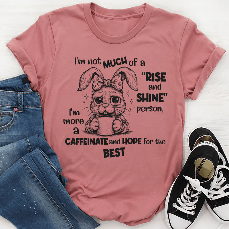 I’m Not Much of a Rise and Shine Person T-Shirt