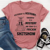 Yesterday Is History Tomorrow Is a Mystery and Today Is a Frickin’ Shitshow T-Shirt