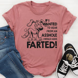 If I Wanted to Hear From an Asshole I Would Have Farted T-Shirt