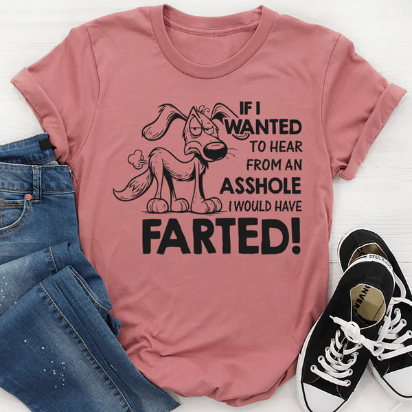 If I Wanted to Hear From an Asshole I Would Have Farted T-Shirt