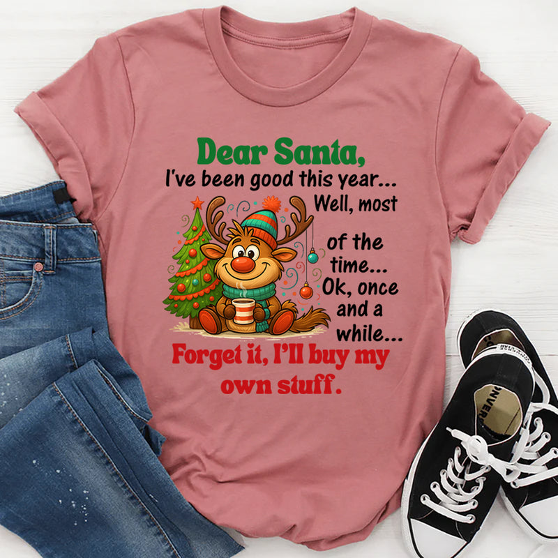Dear Santa, I’ve Been Good This Year… Well, Most of the Time T-Shirt