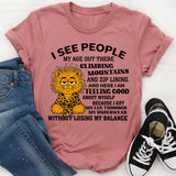Climbing Mountains? I’m Just Conquering My Underwear – Funny T-Shirt