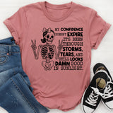 My Confidence Doesn’t Expire, It’s Been Through Storms, Tears, and Still Looks Damn Good in Sunlight T-Shirt