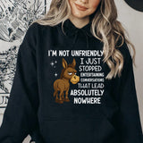 I’m Not Unfriendly, I Just Stopped Entertaining Conversations That Lead Absolutely Nowhere Hoodie