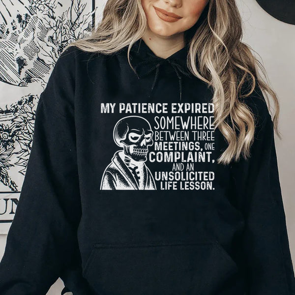 My Patience Expired Somewhere Between Three Meetings, One Complaint, and an Unsolicited Life Lesson Hoodie