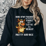 None of My Friends Are Mentally Stable But They’re All Really Pretty and Nice Hoodie