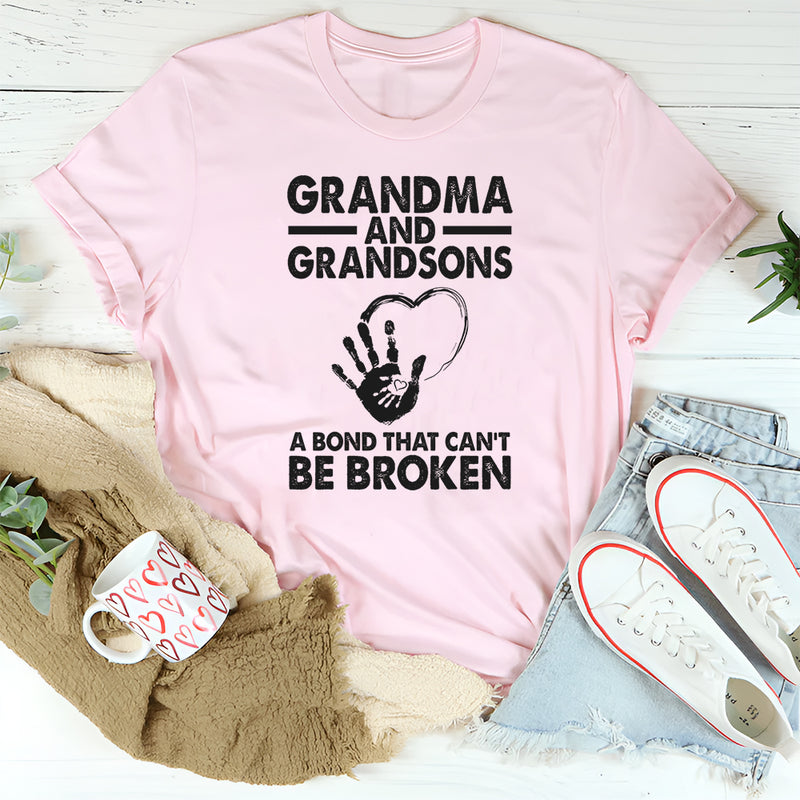 Grandma and Grandson a Bond That Can't Be Broken T-Shirt