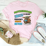 Motherhood: A Tiny Human Is Being a Snack, Bitch T-Shirt