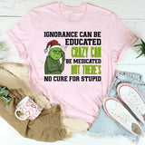 Ignorance Can Be Educated, Crazy Can Be Medicated, But There’s No Cure for Stupid T-Shirt