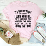 It’s Not My Fault You Thought I Was Normal You’ve Had More Than Enough Time and Plenty of Clues to Figure That Out T-Shirt