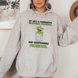 My Life’s a Combination of Caffeine, Confusion, and Questionable Decisions Hoodie