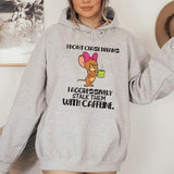 I Don’t Chase Dreams, I Aggressively Stalk Them With Caffeine Hoodie