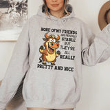 None of My Friends Are Mentally Stable But They’re All Really Pretty and Nice Hoodie